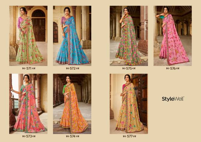 Parineeta Fancy Designer Ethnic Wear Printed Saree Collection